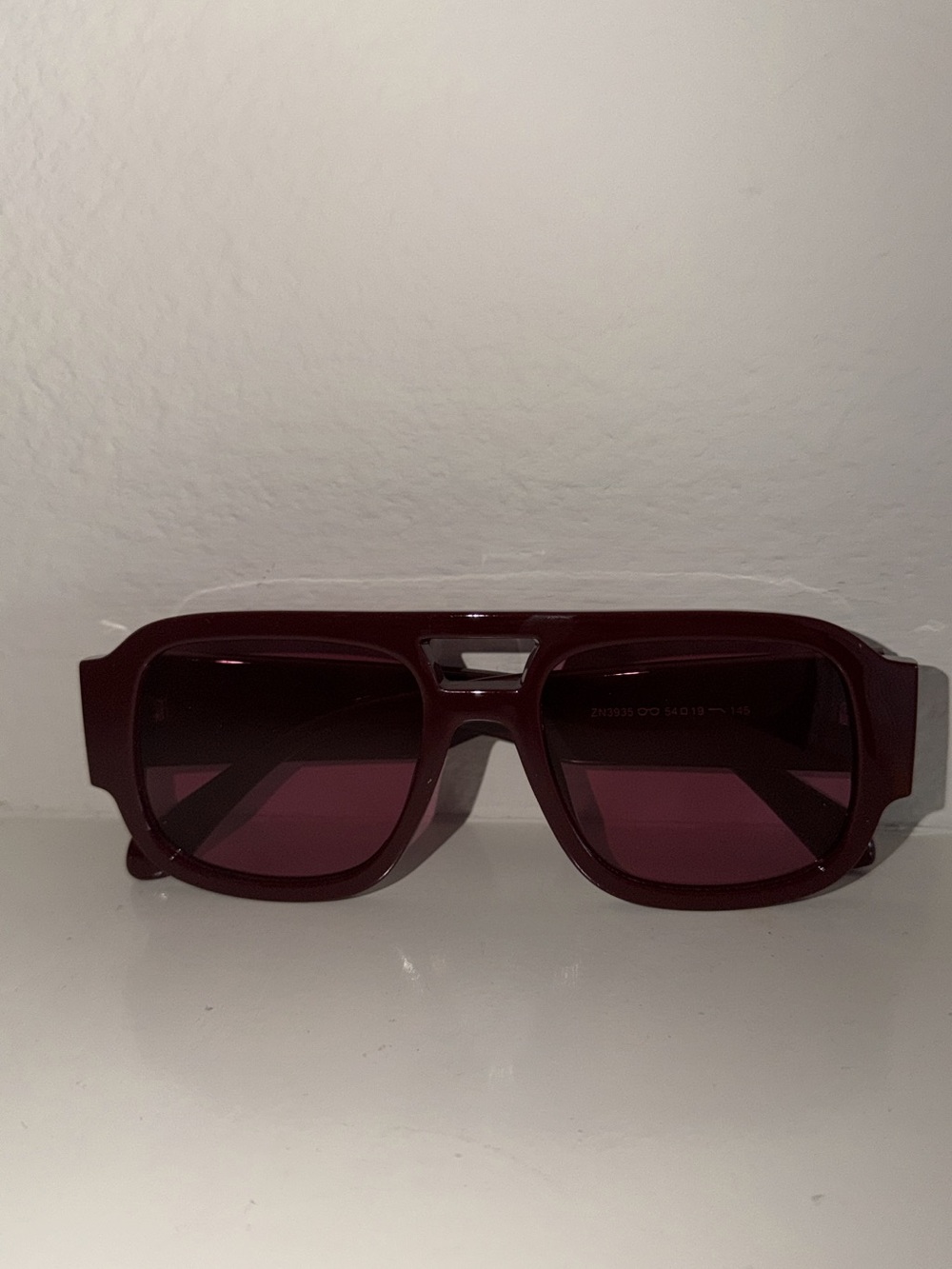Bold Burgundy Square Sunglasses
